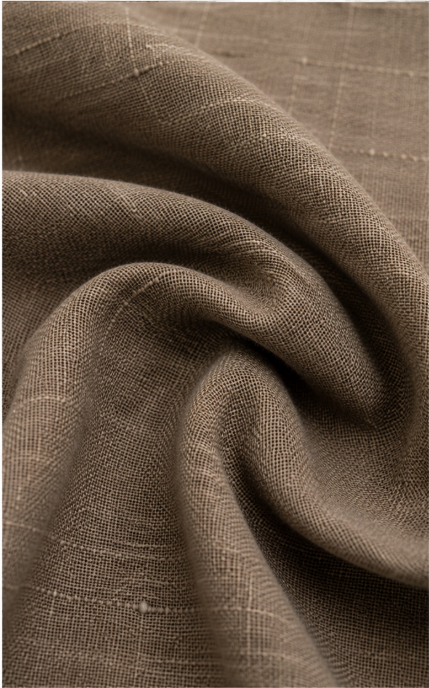Brownish Grey Khadi Fabric